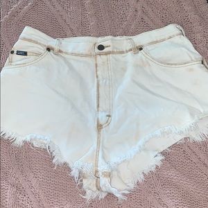 Lee vintage white cutoff shorts
